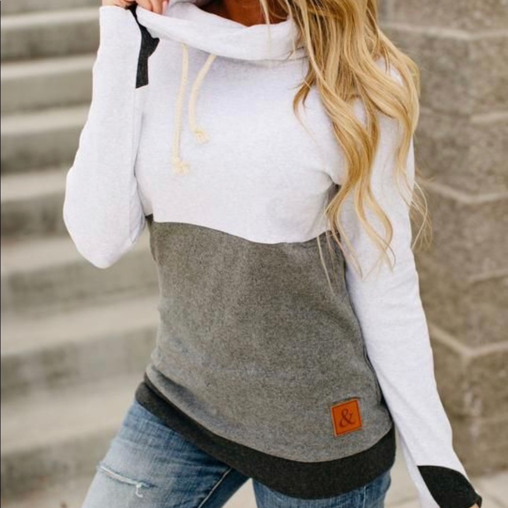 Ampersand & Cowl Neck Sweatshirt